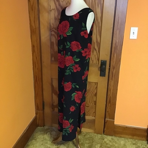 Vintage 90s roses maxi dress - Picture 9 of 9
